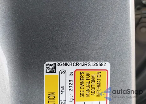 2024 Chevrolet Blazer Fwd 2Lt из США, поврежденный, VIN 3GNKBCR43RS125582